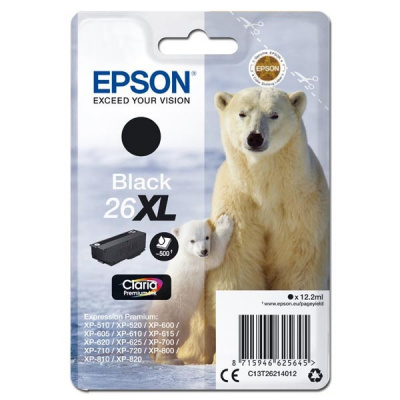 Epson 26XL T2621 fekete (black) eredeti tintapatron