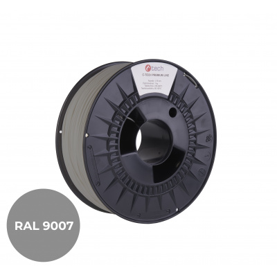 C-Tech 3DF-P-PETG1.75-9007 3D filament, PREMIUM LINE, PETG, RAL9007, 1,75mm, 1000g,  (Gray aluminum)