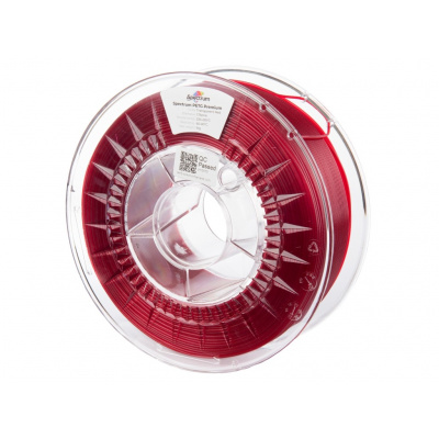 Spectrum 80050 3D filament, Premium PET-G, 1,75mm, 1000g, Átlátszó piros (Transparent red)