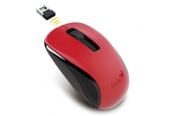 Genius Egér NX-7005 31030017403, 1200DPI, 2.4 [GHz], optikai, 3 gomb, vezetéknélküli USB, piros, AA