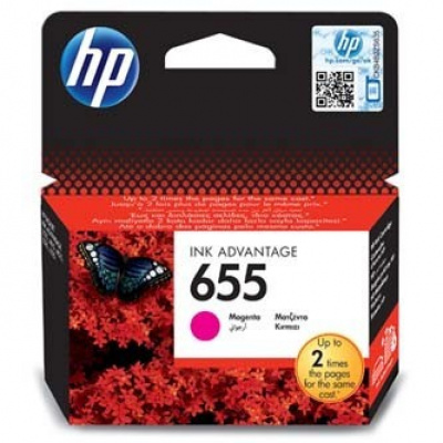 HP 655 CZ111AE bíborvörös (magenta) eredeti tintapatron