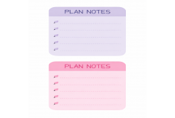 Niimbot A2A88398001, 50x75mm, 100db, feladatlista, színes önragasztó címkék