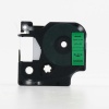 Dymo 45019, S0720590, 12mm x 7m fekete nyomtatás / zöld alapon, kompatibilis szalag 