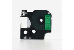 Dymo 45019, S0720590, 12mm x 7m fekete nyomtatás / zöld alapon, kompatibilis szalag 