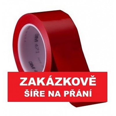 3M 471 jelölő PVC ragasztószalag, kopásálló, piros 12 mm x 33 m