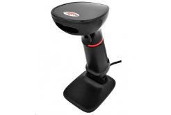 Virtuos EHE0004 CCD 2D vonalkódolvasó HT-855A, USB, állvány, fekete