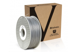 VERBATIM 3D Printer Filament PLA 1.75mm, 335m, 1kg silver/metal grey (55275)