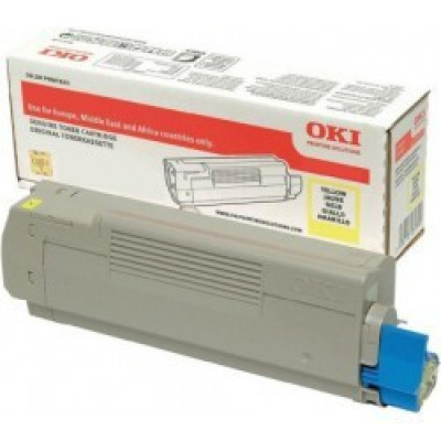 OKI 46490605 sárga (yellow) eredeti toner