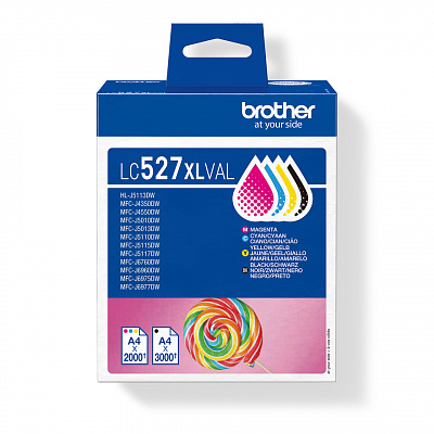 Brother LC-527XLVAL színes (CMYK) eredeti tintapatron
