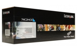 Lexmark 74C2HC0 cián (cyan) eredeti toner