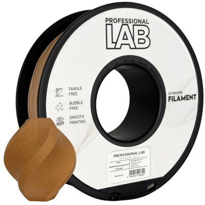 Professional Lab FG-P45-E1, 3D filament, PLA Wood, 1,75mm, 1000g, Barna (Black walnut)