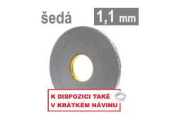 3M VHB™ 4941-P, tl. 1,1 mm; světle šedá oboustranně velmi silně lepicí akrylová páska 19mm x 33 m