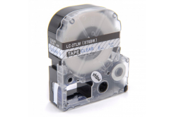 Epson LC-ST6BW, 6mm x 8m, kék nyomtatás / átlátszó alapon, utángyártott szalag