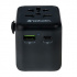Verbatim World-to-World UTA-02 49544 Utazási univerzális adapter, USB-A, USB-C, 20 W, fekete
