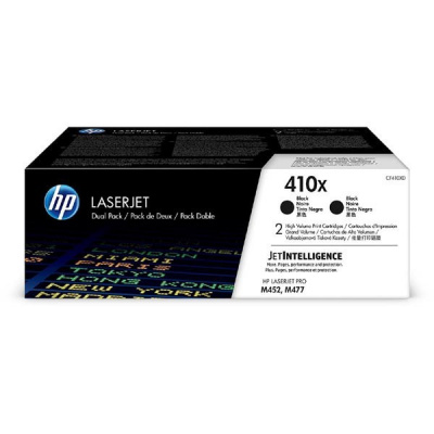 HP 410X CF410XD 2 db fekete (black) eredeti toner