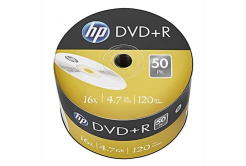 HP DVD+R, DRE00070-3, 69305, 4.7GB, 16x, bulk, 50-pack, bez možnosti potisku, 12cm, pro archivaci dat