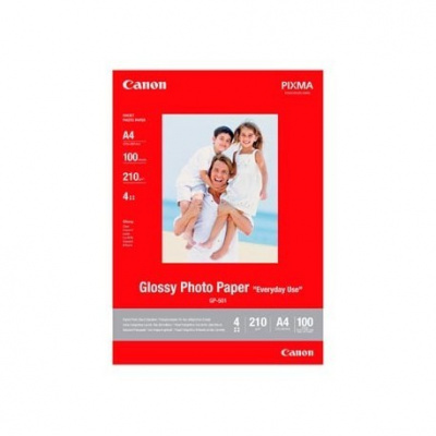 Canon Glossy Photo Paper GP-501 0775B001, 200 g/m2, A4, 100db, fényes, fehér, fotópapír