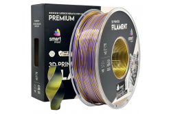 Smart Print FG-S108-E1, 3D filament, PLA Silk, 1,75mm, 1000g, Tri Color, Többszínű (Black, Gold, Purple)