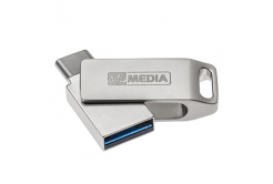 MyMedia MyDual USB 3.2 Gen 1, 32GB, 69269, stříbrný, 69269, USB A / USB C, s otočnou krytkou