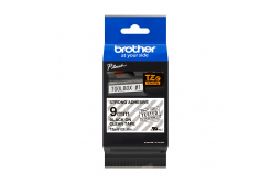 Brother TZ-S121 / TZe-S121 Pro Tape, 9mm x 8m, fekete nyomtatás/átlátszó alapon, eredeti szalag