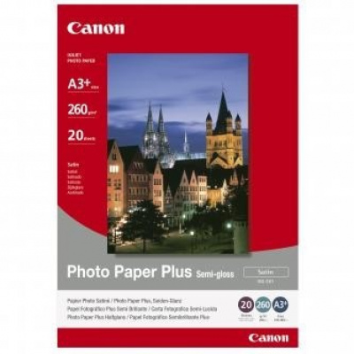 Canon Photo Paper Plus Semi-Glossy 1686B032, 260 g/m2, A3+, 20db, félig fényes, szatén, fehér, fotópapír