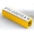 Partex PTC40021A4, sárga, 100db, (5-6,2mm), PTC csíptethető hüvely címkékhez