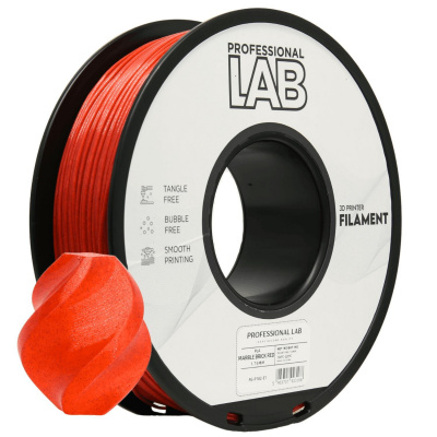 Professional Lab FG-P182-E1, 3D filament, PLA Marble, 1,75mm, 1000g, Piros (Brick red)