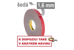 3M VHB™ GPH-160GF Oboustranně silně lepicí páska, tl. 1,6 mm 12 mm x 33 m