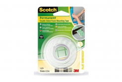 3M Scotch Szerelés kétoldalas ragasztóhabszalaggal (331915B), 19 mm x 1,5 m