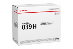 Canon CRG-039H (0288C001) fekete (black) eredeti toner