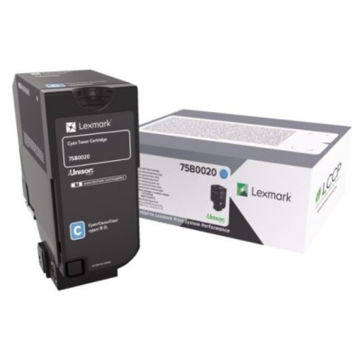 Lexmark 75B0020 cián (cyan) eredeti toner