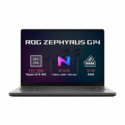 ASUS ROG Zephyrus G14/GA403GM-SY185WZ/AI9-465/14"/2880x1800/32GB/1TB/RTX 5060/W11H/Szürke/2R
