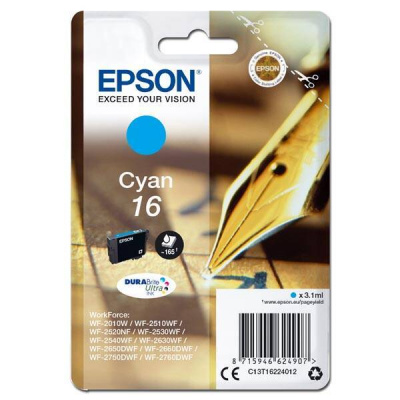 Epson 16 C13T16224012 cián (cyan) eredeti tintapatron