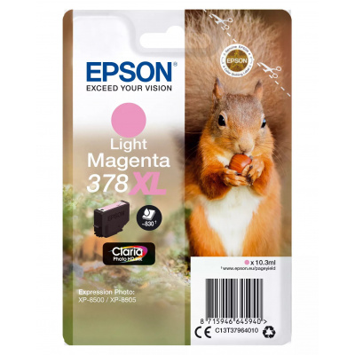 Epson C13T37964010 világos bíborvörös (light magenta) eredeti tintapatron