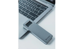 VERBATIM externí SSD 512GB, Executive Fingerprint Secure SSD, USB 3.2 Gen 1/USB-C, (W:356 MB/s, R:344 MB/s), šedá