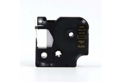 Dymo 53724, 24mm x 7m arany nyomtatás / fekete alapon, kompatibilis szalag 