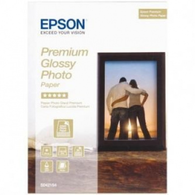 Epson Premium Glossy Photo Paper C13S042154, 30db, fényes, fehér, fotópapír