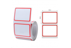 Niimbot címkék T A2A78268903, 40x30mm 230db Piros keret a B21, B21S, B3, B1S esetében