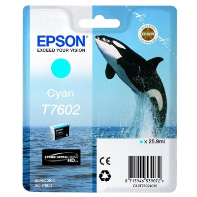 Epson T7602 C13T76024010 cián (cyan) eredeti tintapatron