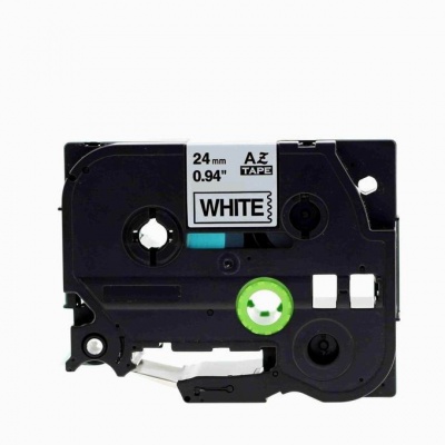 Brother TZe-V251, 24mm x 5,5m, fekete nyomtatás / fehér alapon, vinyl, kompatibilis szalag