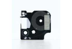 Dymo 45020, S0720600, 12mm x 7m fehér nyomtatás / átlátszó alapon, kompatibilis szalag 