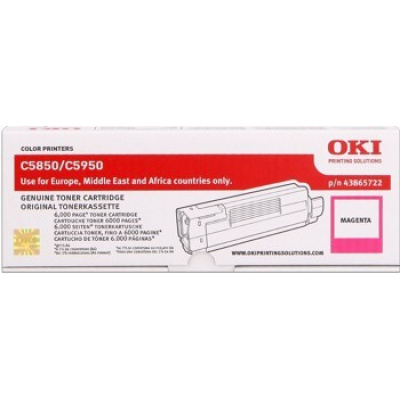 OKI 43865722 bíborvörös (magenta) eredeti toner