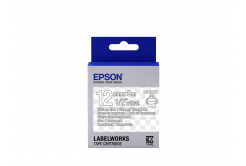Epson LabelWorks LK-4TWN C53S654013 12mm x 9m, fehér nyomtatás / átlátszó alapon, eredeti szalag