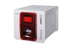 Evolis Zenius Classic ZN1U0000RS, kártyonyomtató, single sided, 12 dots/mm (300 dpi), USB, red