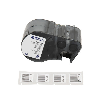 Brady M5-97-488 / 170887, 22.86 mm, Polyester, fekete nyomtatás / fehér alapon
