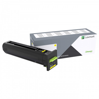 Lexmark 72K0X40 sárga (yellow) eredeti toner