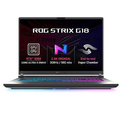 ASUS ROG Strix G18/G815LM-TT156WZ/U9-290HXPLUS/18"/2560x1600/32GB/1TB/RTX 5060/W11H/Szürke/2R