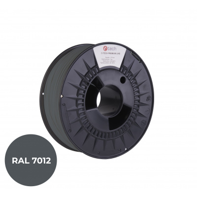 C-Tech 3DF-P-ASA1.75-7012 3D filament, PREMIUM LINE, ASA, RAL7012, 1,75mm, 1000g, Bazalt szürke (Basalt grey)
