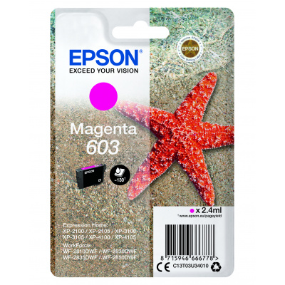 Epson 603 C13T03U34010 bíborvörös (magenta) eredeti tintapatron