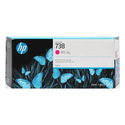 HP 738 676M7A bíborvörös (magenta) eredeti tintapatron